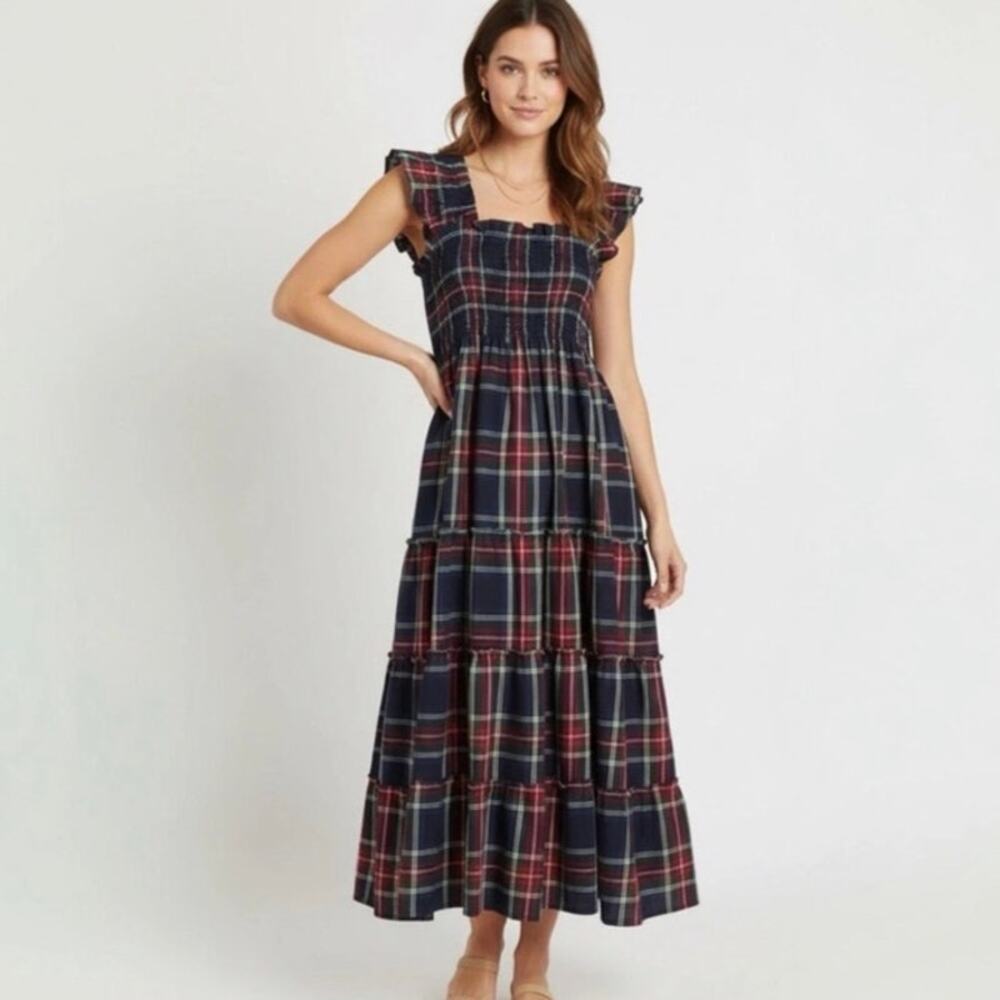 Hill House The Ellie Nap Dress Tartan Plaid Size Small